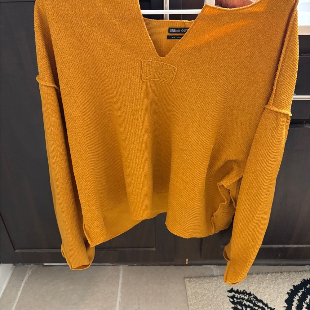 Urban Outfitters Golden V-Neck Sweater